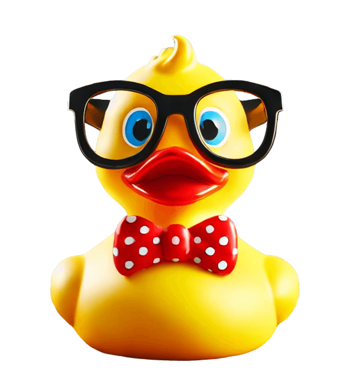 Rubber Ducky met een nerd bril